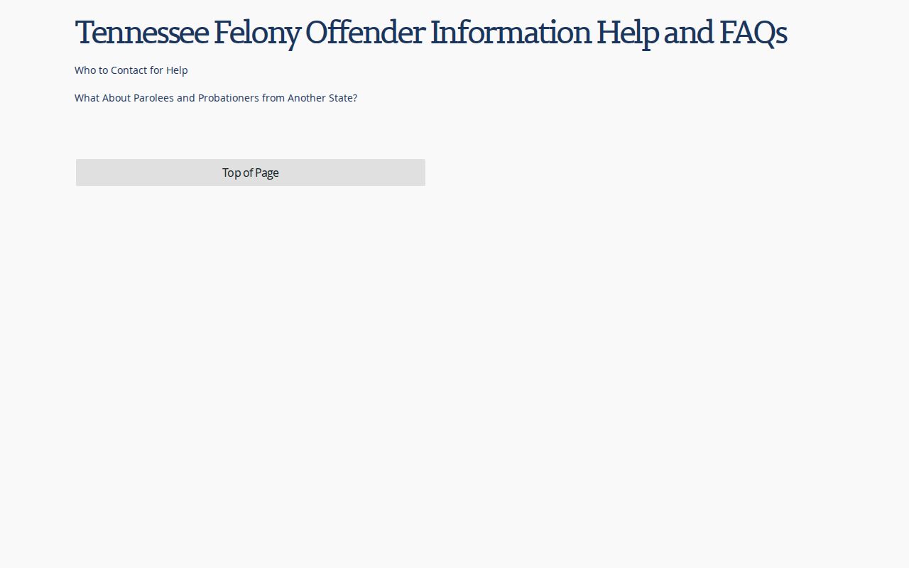 Knox County projected release date fields in Tennessee FOIL help